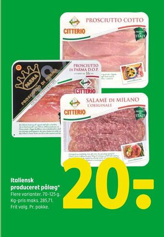Coop 365 Italiensk produceret pålæg tilbud