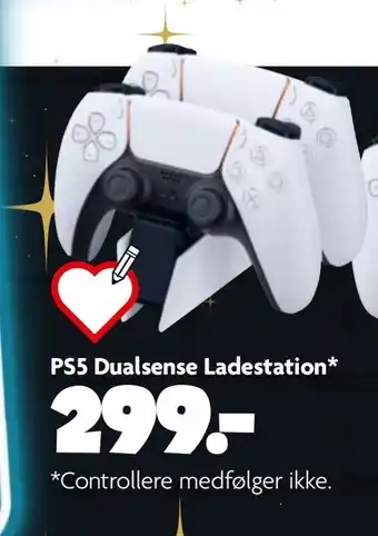 Fætter BR Ps5 dualsense ladestation tilbud