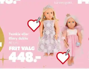 Fætter BR Twinkle eller ellery dukke tilbud
