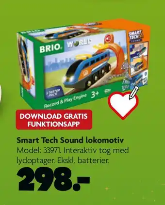 Fætter BR Smart tech sound lokomotiv tilbud