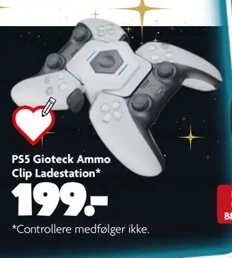 Fætter BR Ps5 gioteck ammo clip ladestation tilbud