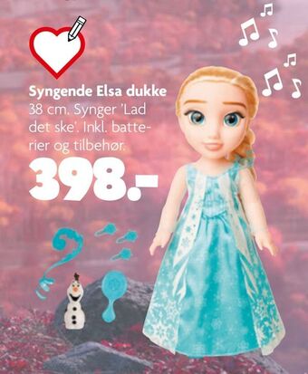 Fætter BR Syngende elsa dukke tilbud