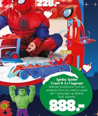 Spidey spider crawl-r 2-i-1 legesæt