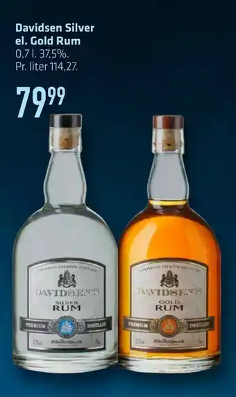 Davidsen silver el. gold rum