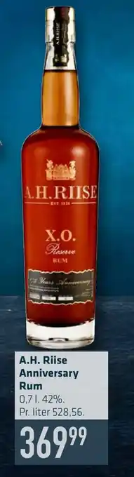 Fleggaard A.h. riise anniversary rum tilbud