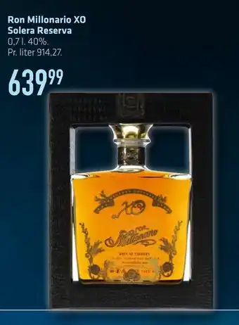 Fleggaard Ron millonario xo solera reserva tilbud