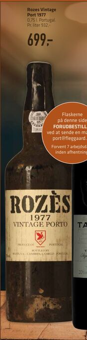 Fleggaard Rozes vintage port 1977 tilbud