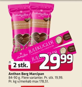 Fleggaard Anthon berg marcipan tilbud