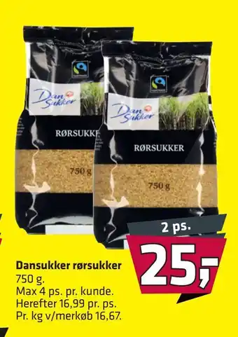 Dansukker rørsukker