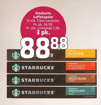 Fleggaard Starbucks kaffekapsler tilbud