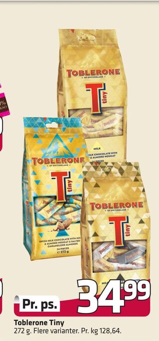 Fleggaard Toblerone tiny tilbud