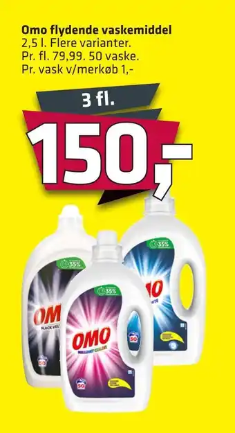 Fleggaard Omo flydende vaskemiddel tilbud