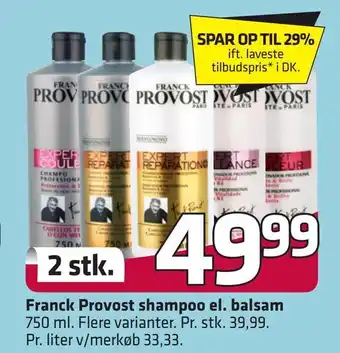 Fleggaard Franck provost shampoo el. balsam tilbud
