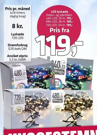 Fleggaard Led lyskæde tilbud