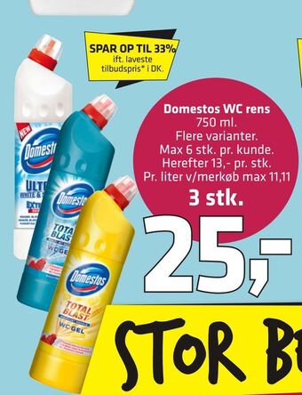 Fleggaard Domestos wc rens tilbud