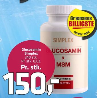Fleggaard Glucosamin simplex tilbud