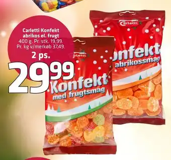 Fleggaard Carletti konfekt abrikos el. frugt tilbud