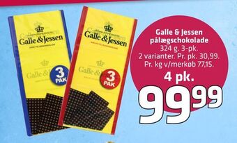 Fleggaard Galle & jessen pålægschokolade tilbud