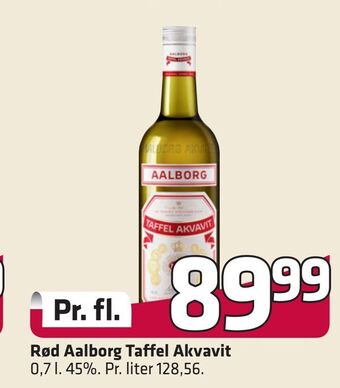 Fleggaard Rød aalborg taffel akvavit tilbud