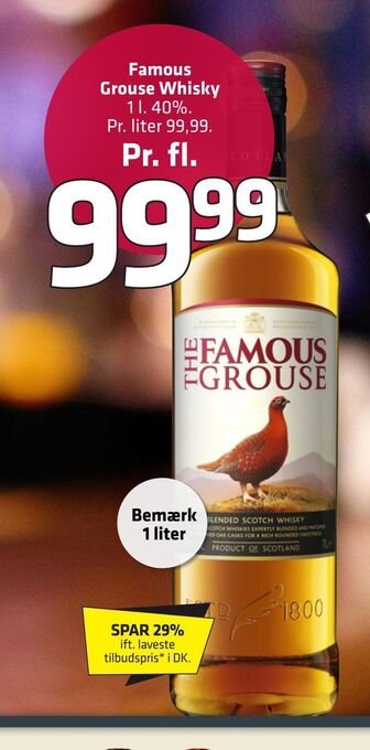 Famous grouse whisky