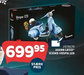 Legekæden 10298 lego ® icons vespa 125 tilbud