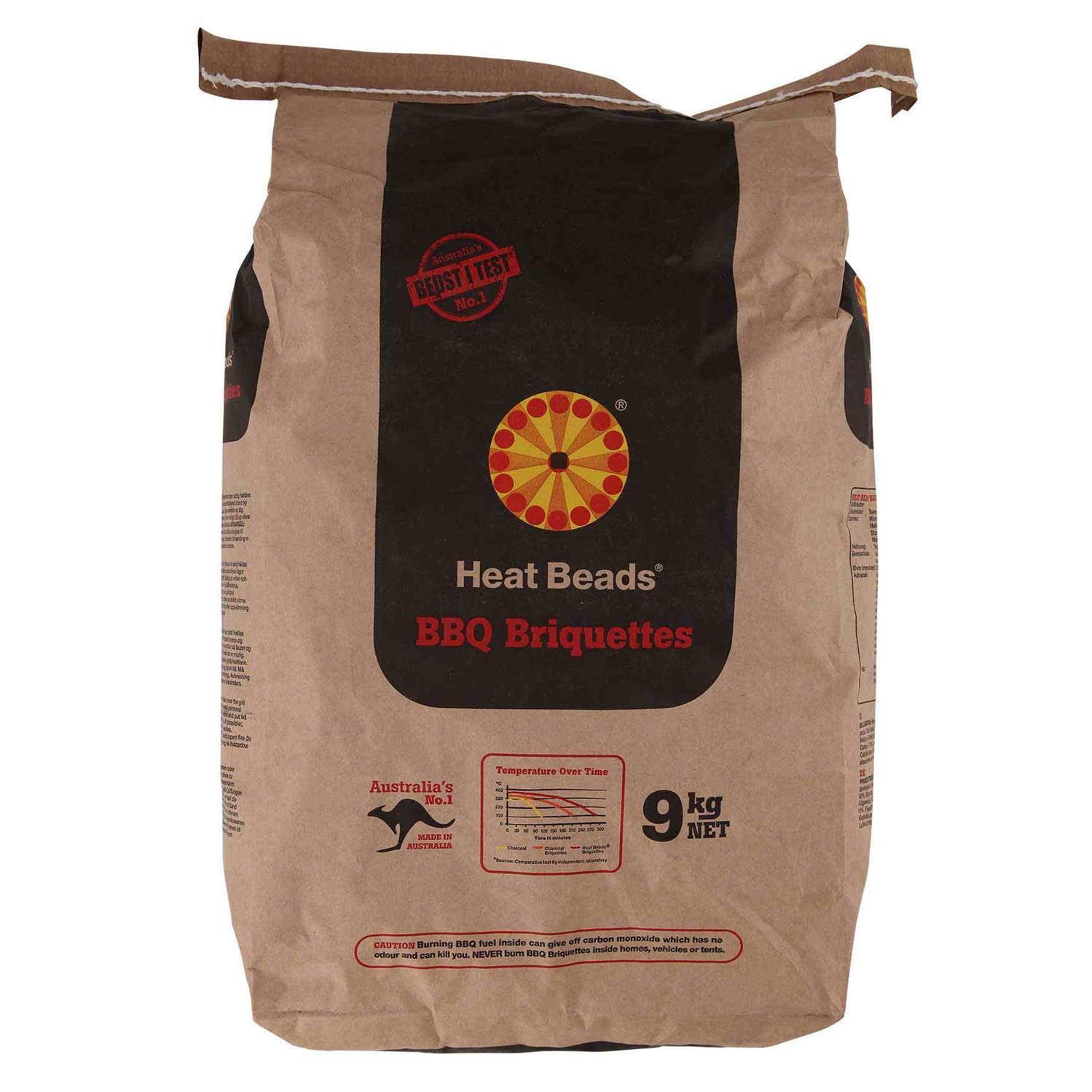 Heat beads grillbriketter 9 kg tilbud hos Fleggaard