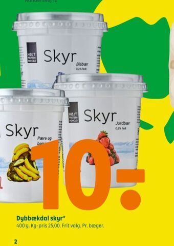Coop 365 Dybbækdal skyr blåbær tilbud