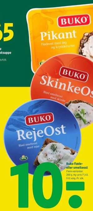 Coop 365 Buko flødeost pikant tilbud
