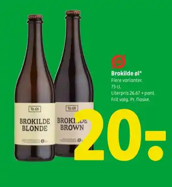 Brokilde blonde specialøl