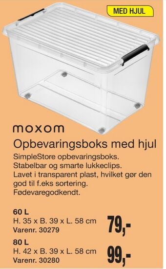 Harald Nyborg Moxom opbevaringsboks tilbud