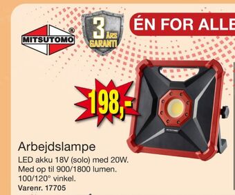 Harald Nyborg Mitsutomo arbejdslampe tilbud
