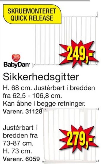 Harald Nyborg Babydan sikkerhedsgitter tilbud