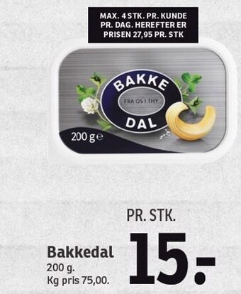 SPAR Bakkedal tilbud