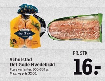 SPAR Schulstad det gode hvedebrød tilbud