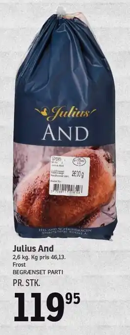 SPAR Julius and 2,6 kg tilbud