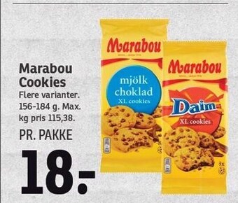 SPAR Marabou cookies tilbud