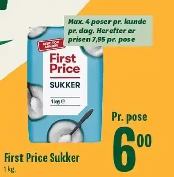 Min Købmand First price sukker tilbud