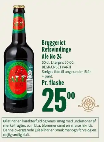 Bryggeriet refsvindinge ale no 24