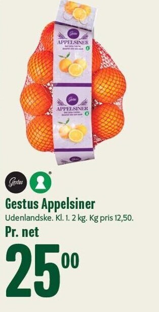 Min Købmand Gestus appelsiner tilbud