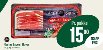 Min Købmand Gestus bacon i skiver tilbud