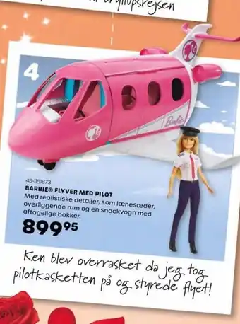 Barbie flyver med pilot