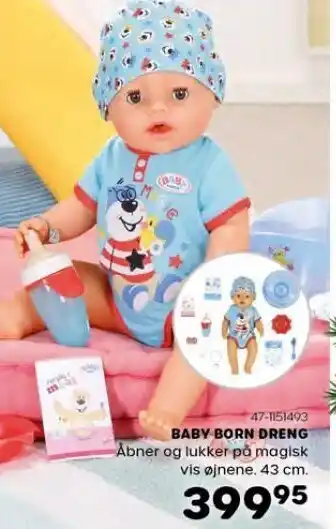 KiDS Coolshop Baby born dreng tilbud