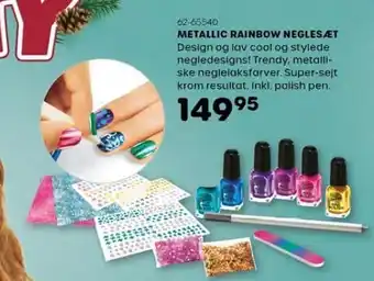 KiDS Coolshop Metallic rainbow neglesæt tilbud