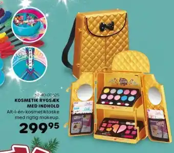 Kosmetik rygsæk m. indhold