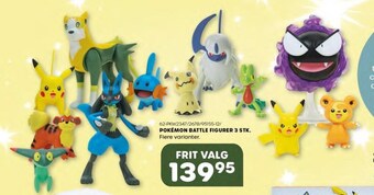 KiDS Coolshop Pokémon battle figurer 3 stk. tilbud