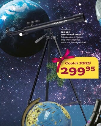 Science teleskop på stativ