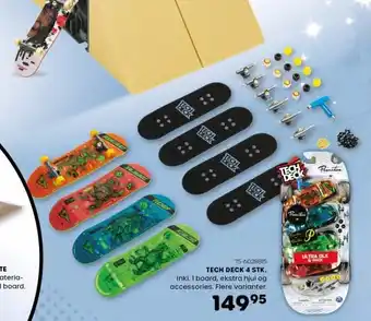 Tech deck 4 stk.