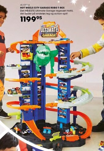 Hot wheels city garage robo t-rex