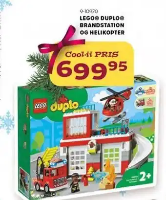 Lego duplo brandstation og helikopter
