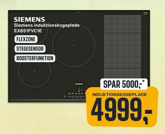 Siemens induktionskogeplade EX851FVC1E